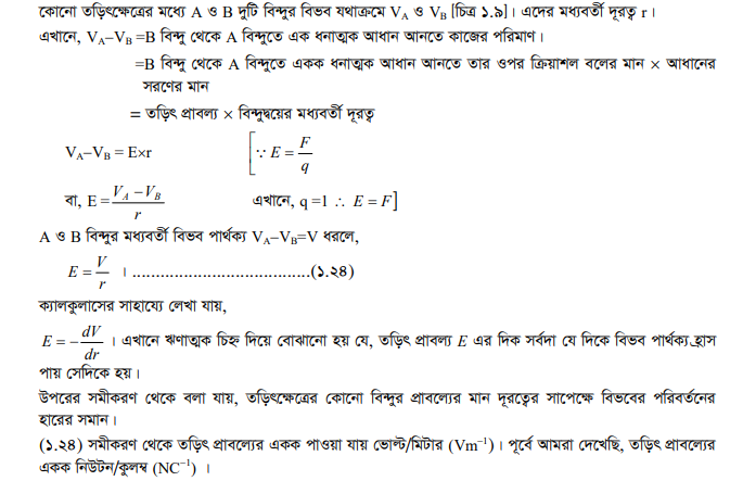 তড়িৎ ক্ষেত্র : তড়িৎ ক্ষেত্রের প্রাবল্য ও তড়িৎ বিভব 19 তড়িৎ ক্ষেত্রের বিভব 5 তড়িৎ ক্ষেত্র : তড়িৎ ক্ষেত্রের প্রাবল্য ও তড়িৎ বিভব তড়িৎ ক্ষেত্রের বিভব 5 তড়িৎ ক্ষেত্র : তড়িৎ ক্ষেত্রের প্রাবল্য ও তড়িৎ বিভব