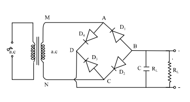 ডায়োডের পূর্ণ ব্রিজ ব্যবহার করে একটি দিক পরিবর্তী প্রবাহকে একমুখী প্রবাহে রূপান্তর 3 ডায়োডের পূর্ণ ব্রিজ e1690891859902 ডায়োডের পূর্ণ ব্রিজ ব্যবহার করে একটি দিক পরিবর্তী প্রবাহকে একমুখী প্রবাহে রূপান্তর ডায়োডের পূর্ণ ব্রিজ ব্যবহার করে একটি দিক পরিবর্তী প্রবাহকে একমুখী প্রবাহে রূপান্তর